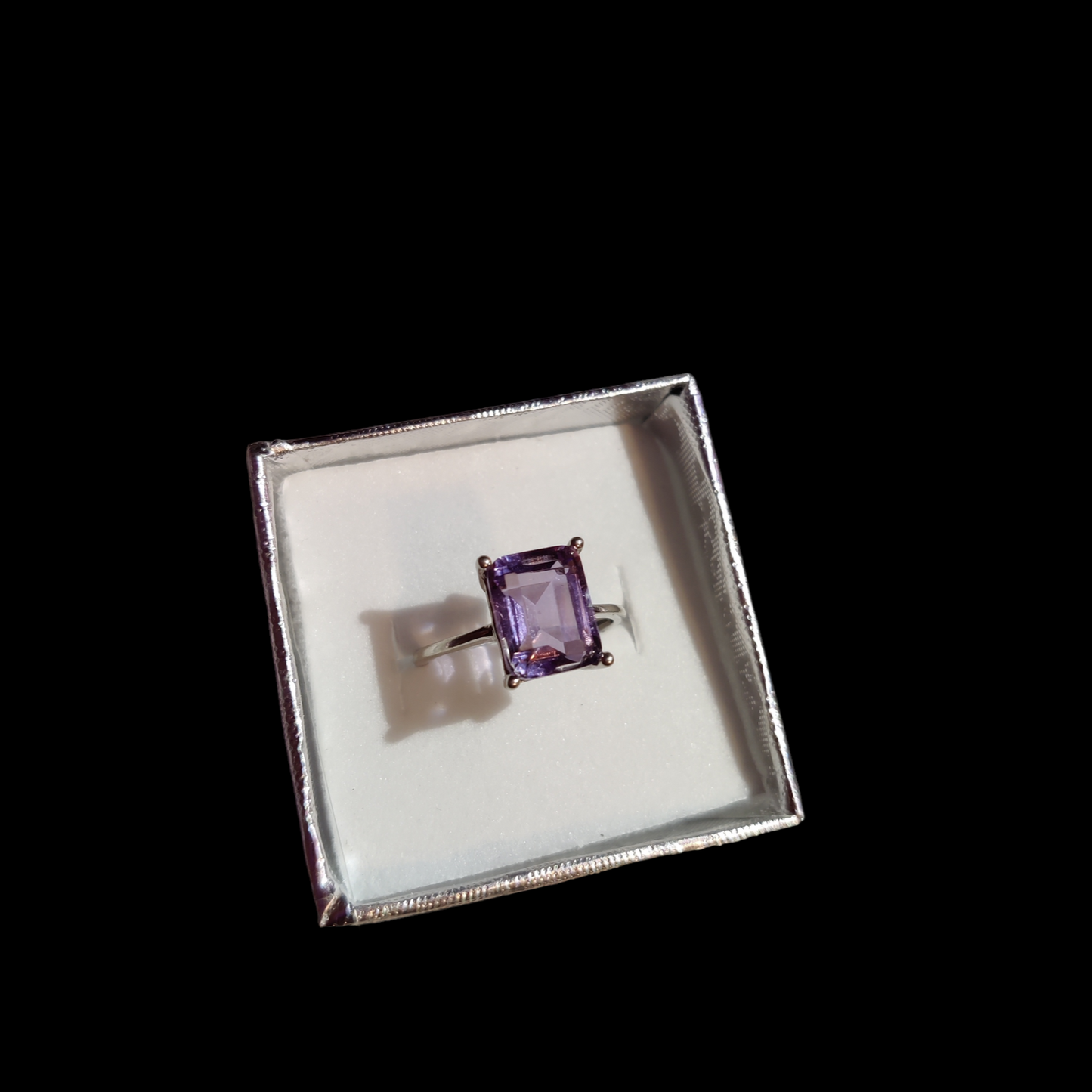 Shimmering Amethyst Ring