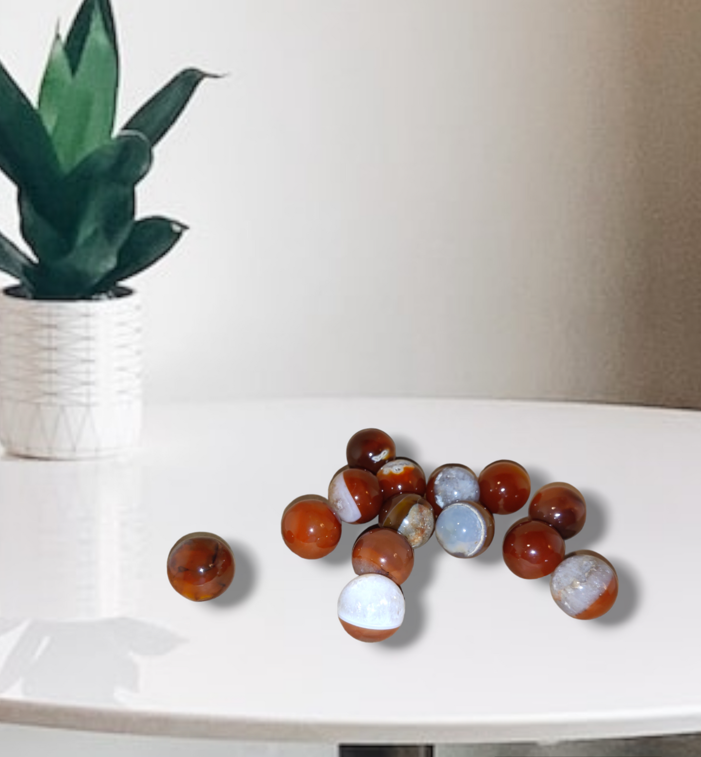 Carnelian Spheres