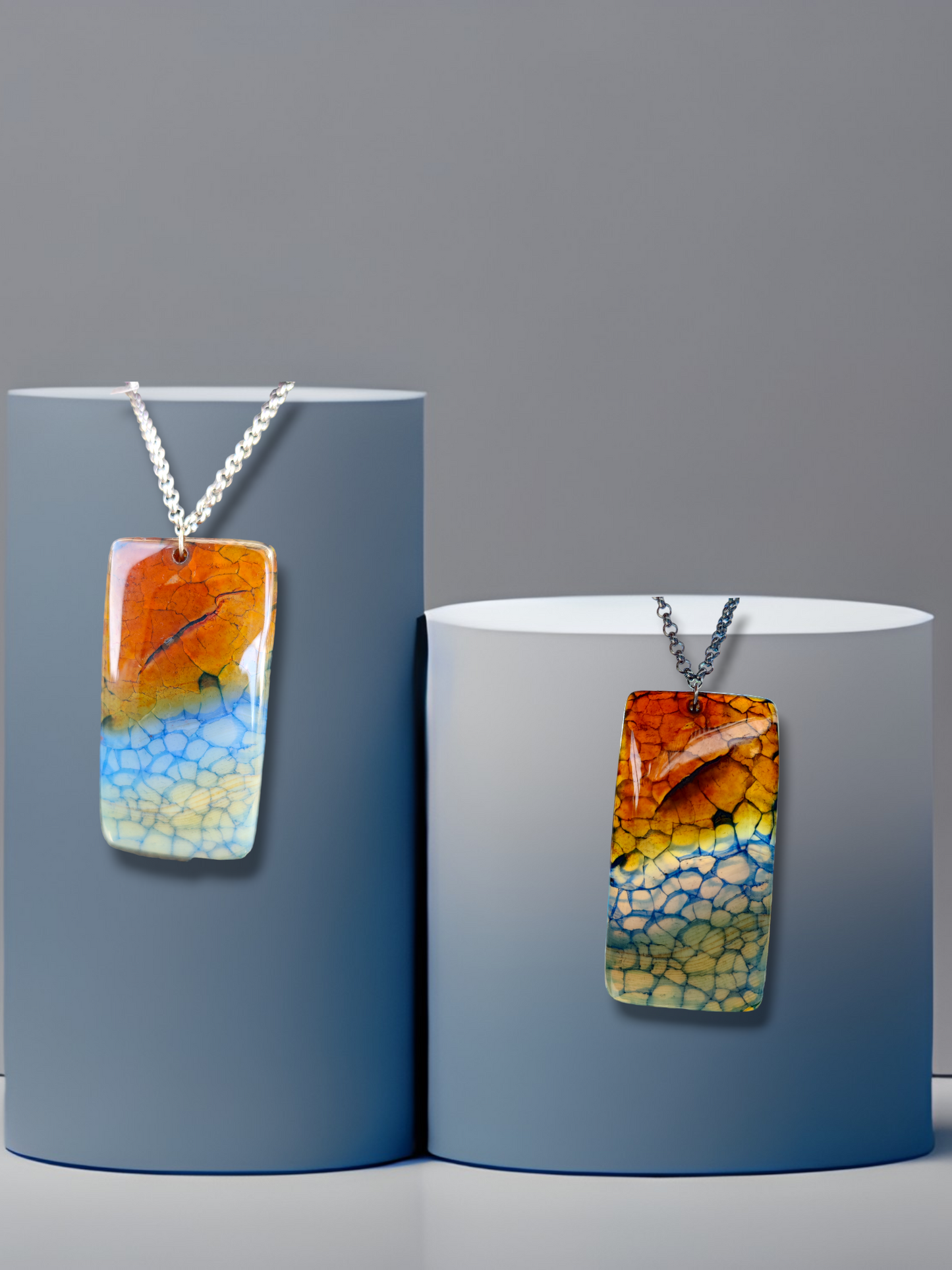 Beach dyed Agate Necklace