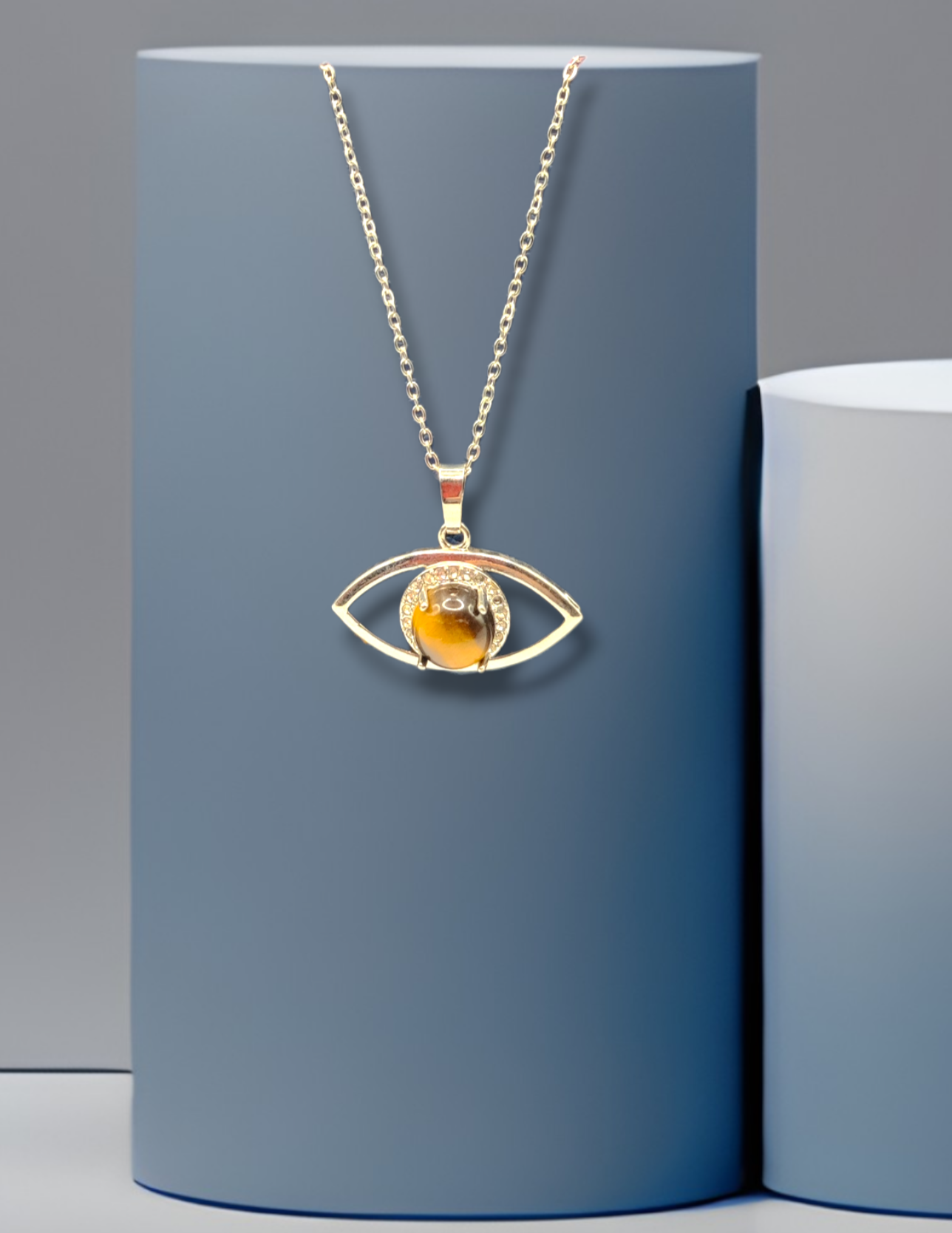 tigers eye handmade crystal necklace jewelry