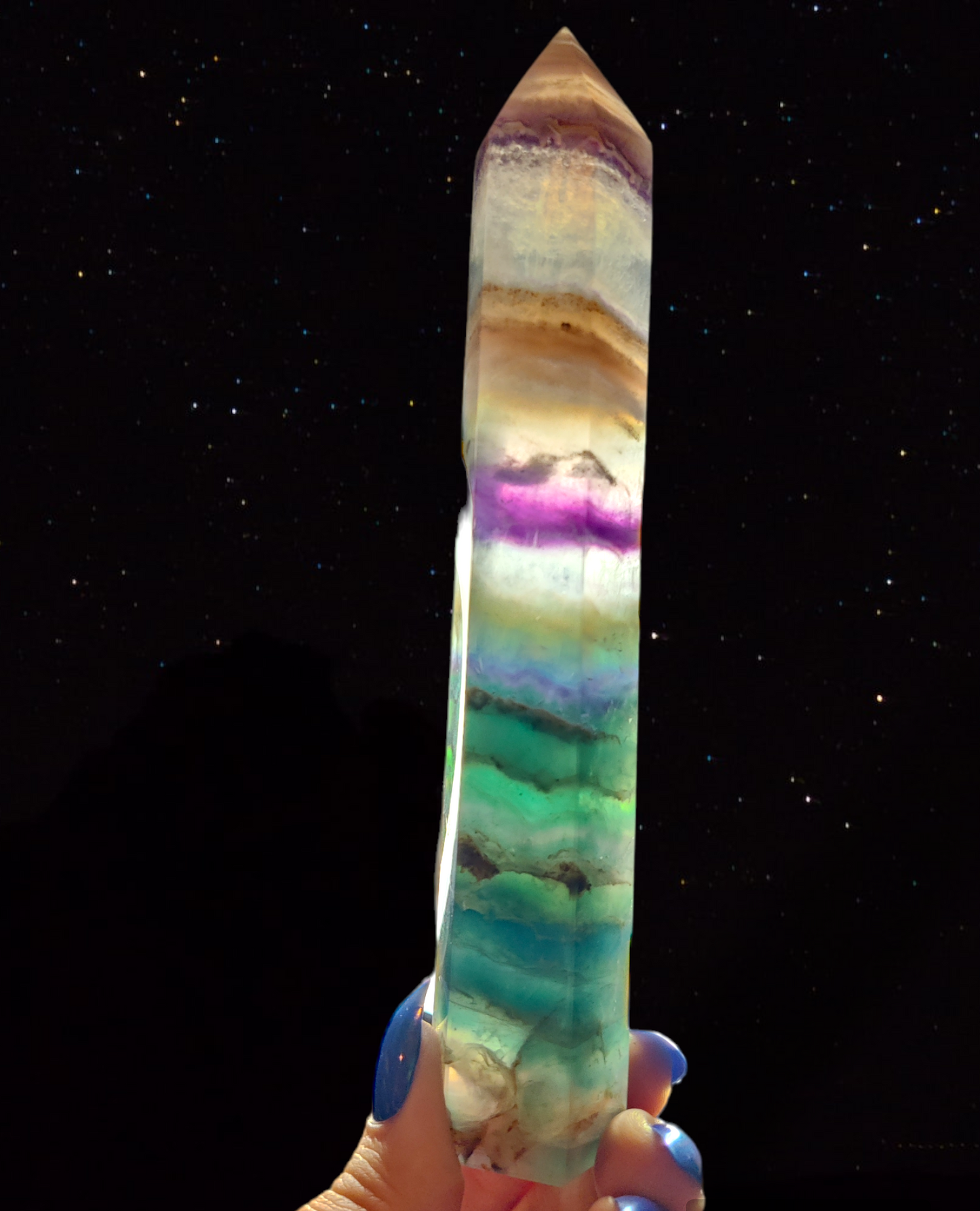 Rainbow Fluorite Tower