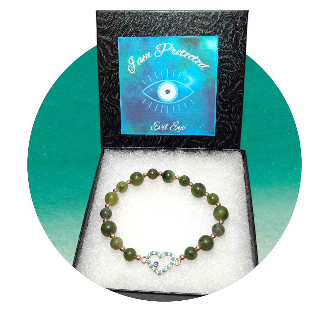 evil eye protection handmade crystal bracelet jewelry