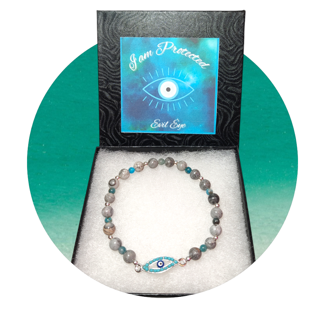 evil eye protection handmade crystal bracelet jewelry