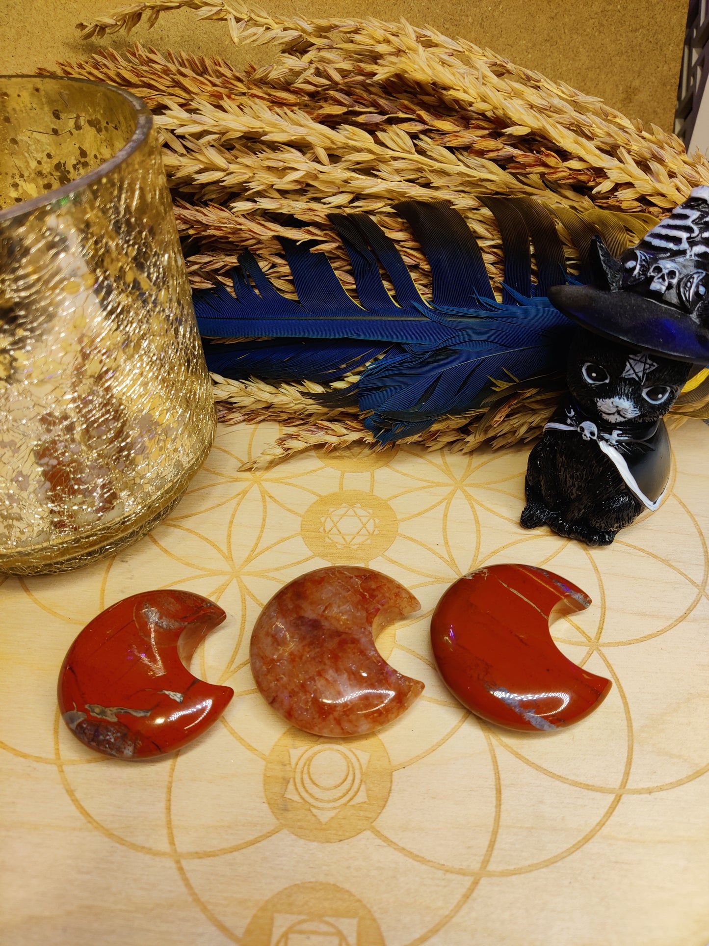Red Jasper Moons