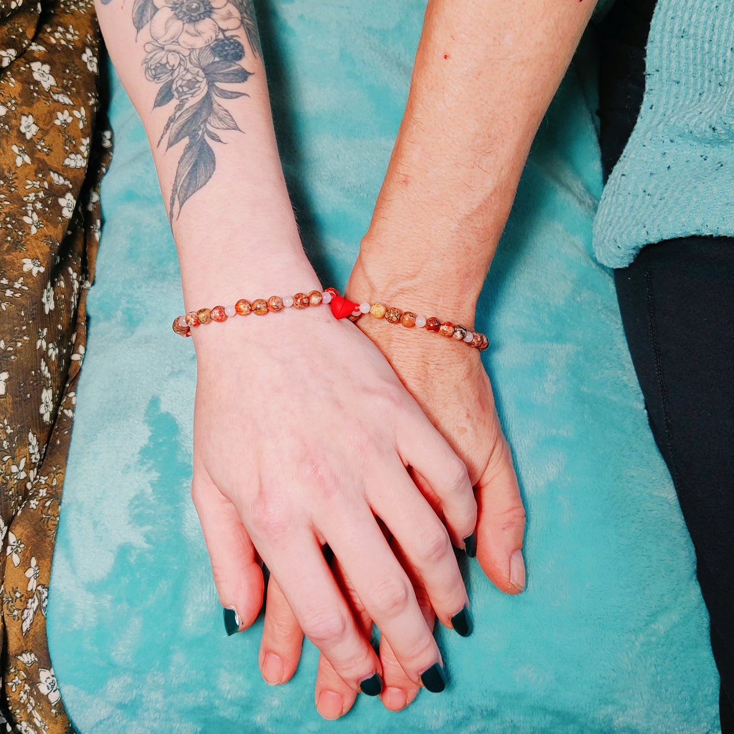 soul ties soul mates beaded crystal bracelets magnetic valentines day love set gemstone jewelry