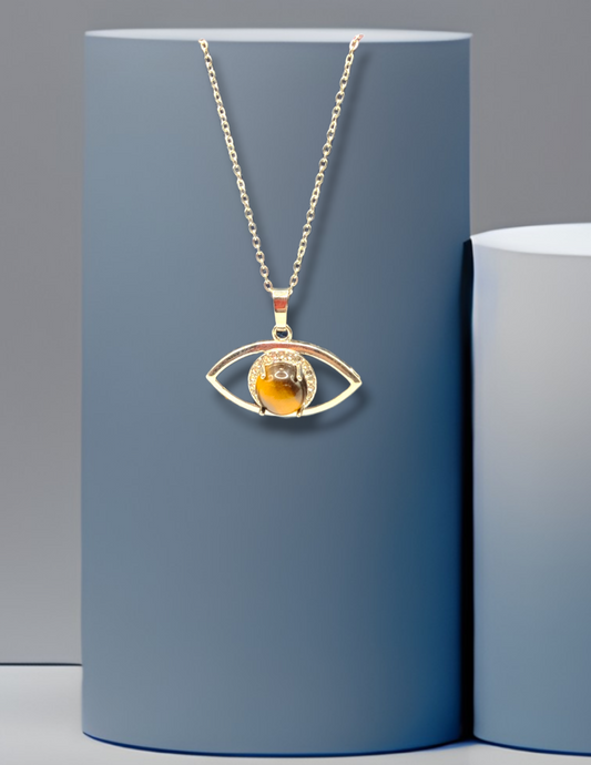 tigers eye handmade crystal necklace jewelry 